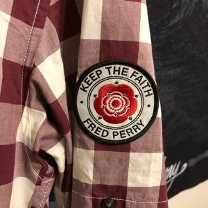 Fred Perry Short Sleeve Button Up Shirt.